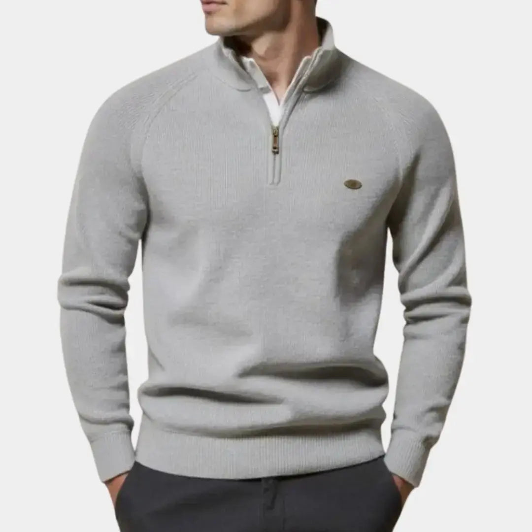 Herren Pullover Viertel Reißverschluss Modern - IdealeKleiden