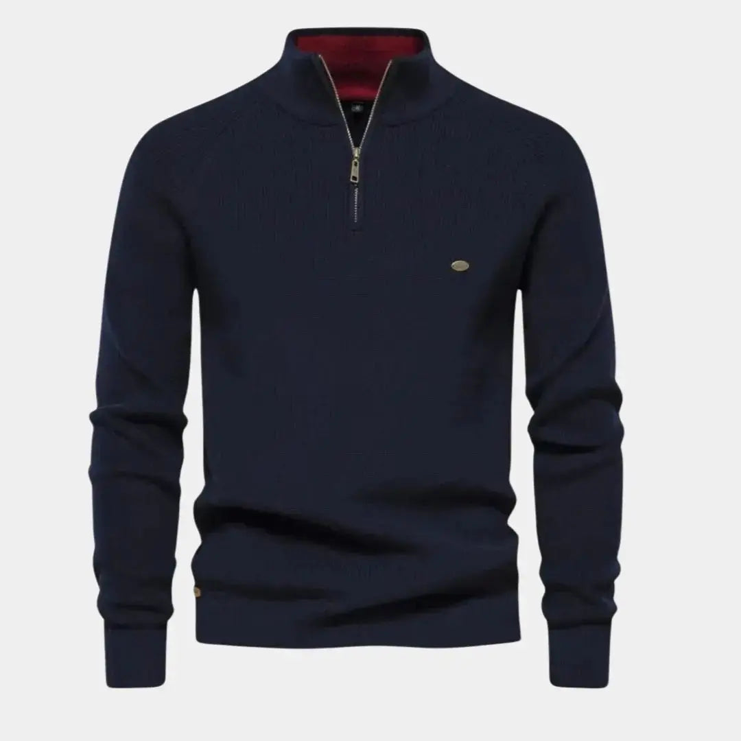 Pull homme quart de zip moderne