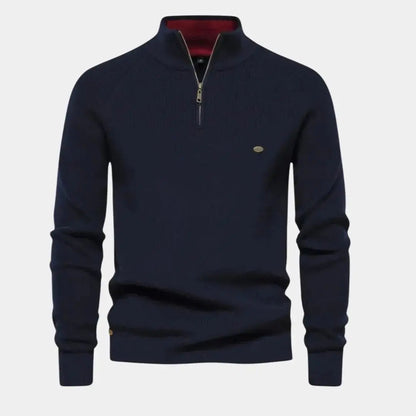 Pull homme quart de zip moderne
