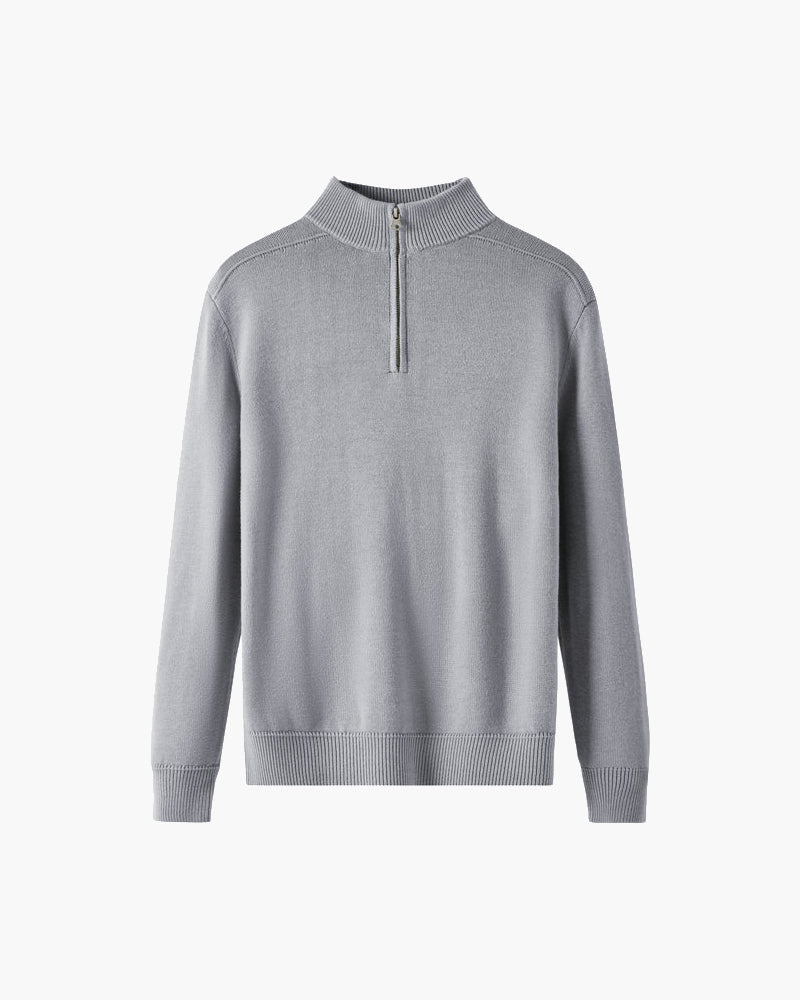 Pull en laine mérinos pour femme avec fermeture éclair