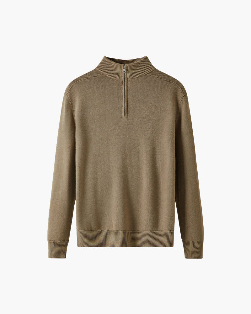 Pull en laine mérinos pour femme avec fermeture éclair