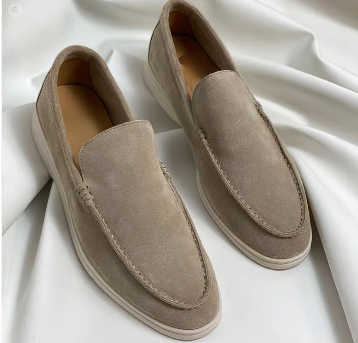 Mocassins confortables pour hommes en daim