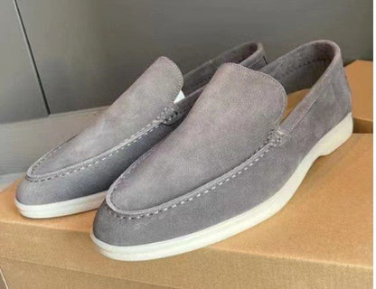 Mocassins confortables pour hommes en daim