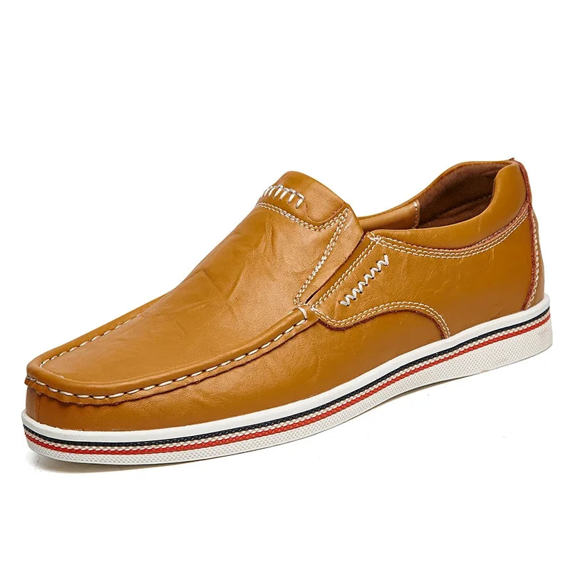 Mocassins en cuir confortables pour hommes