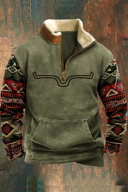 Polaire pour homme chaude avec poche kangourou