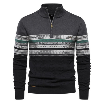 Pull-over homme chaud tricoté hivernal