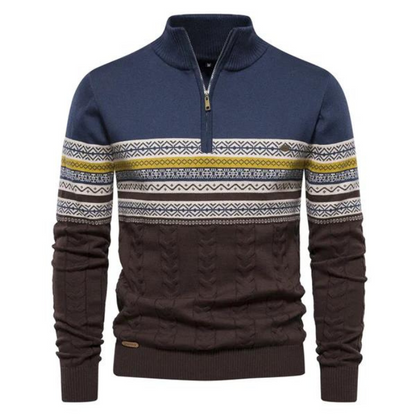Pull-over homme chaud tricoté hivernal