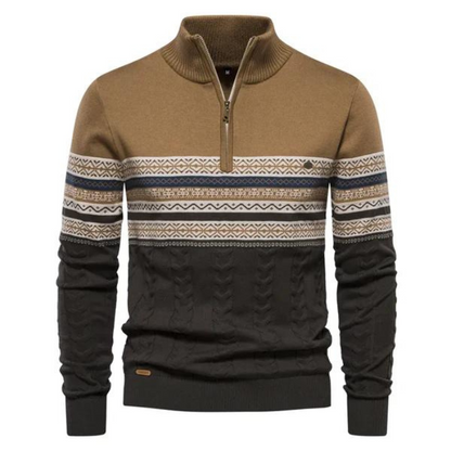 Pull-over homme chaud tricoté hivernal
