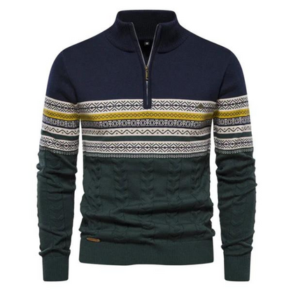 Pull-over homme chaud tricoté hivernal