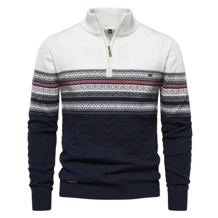 Herren Pullover Warm Gestrickt Winterlich - IdealeKleiden
