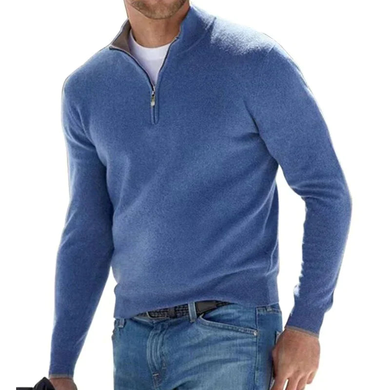 Pull chaud à manches longues pour homme