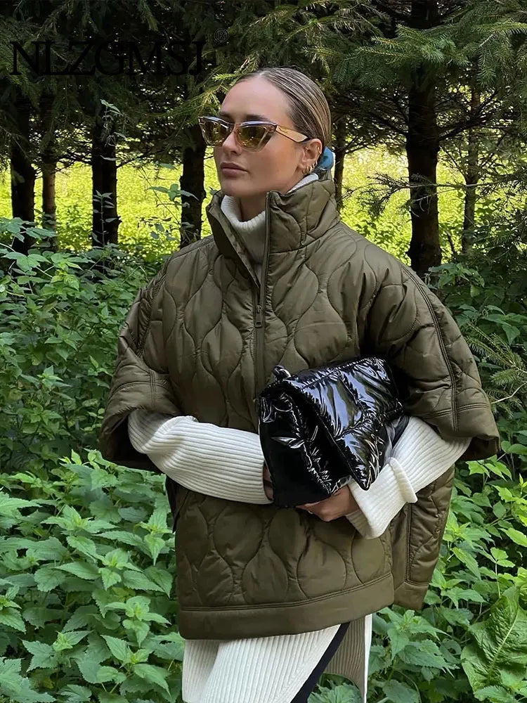 Veste d'hiver courte à manches courtes et chaude et isolée