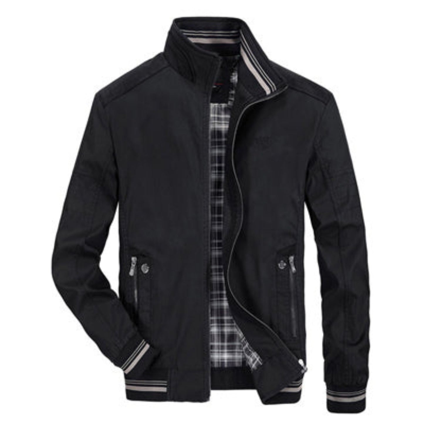 Blouson aviateur homme coupe-vent zippé sportif