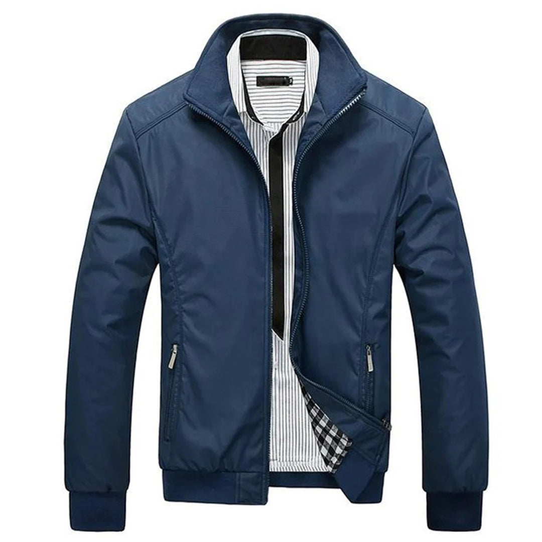 Veste d'été pour homme coupe-vent à fermeture éclair