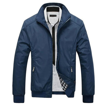 Veste d'été pour homme coupe-vent à fermeture éclair