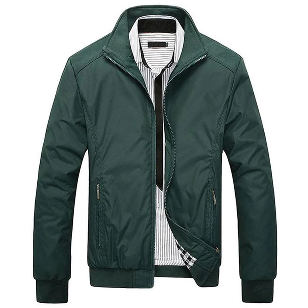 Veste d'été pour homme coupe-vent à fermeture éclair