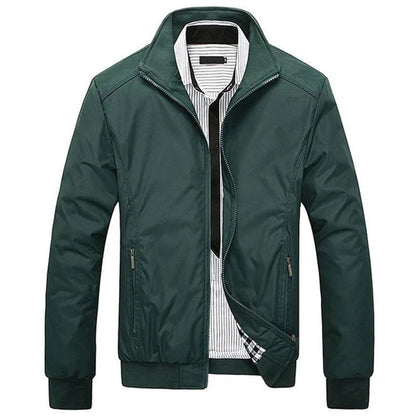 Veste d'été pour homme coupe-vent à fermeture éclair