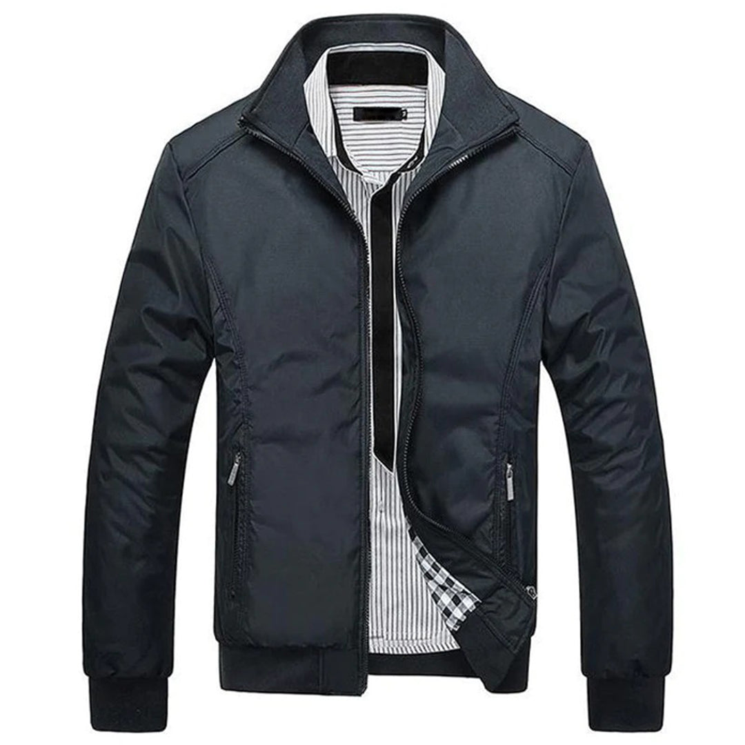 Herren Sommerjacke Winddicht Zip Up - IdealeKleiden