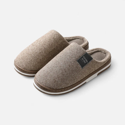 Herren Hausschuhe Warm Winter Tweed - IdealeKleiden