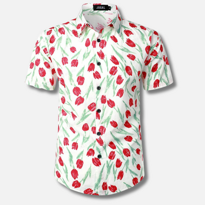 Chemisier d'été style chemise hawaïenne pour homme
