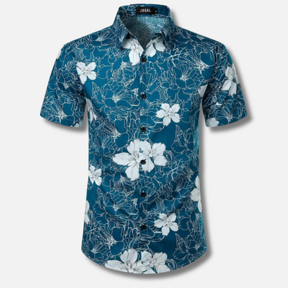 Chemisier d'été style chemise hawaïenne pour homme
