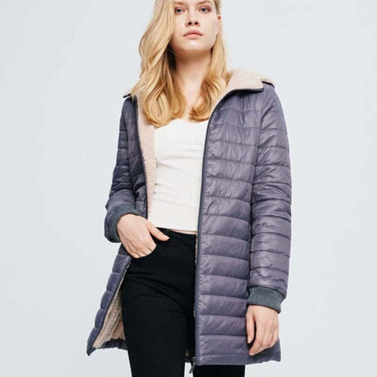 Veste d'hiver chaude isolée mi-longue