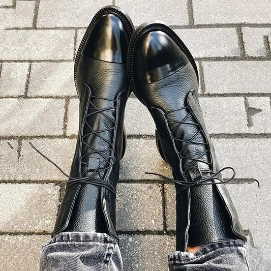 Warm gefütterte Winterstiefel Bequem - IdealeKleiden