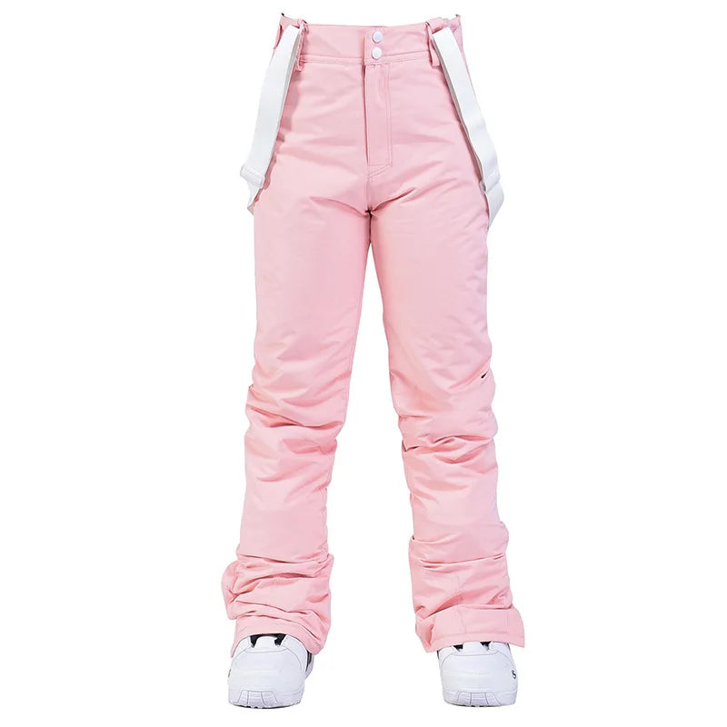 Pantalon de ski unisexe d'hiver à bretelles