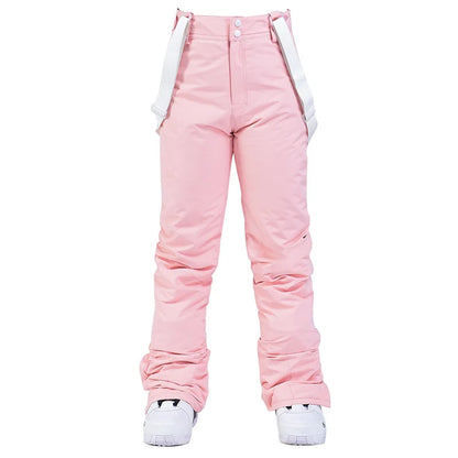 Pantalon de ski unisexe d'hiver à bretelles