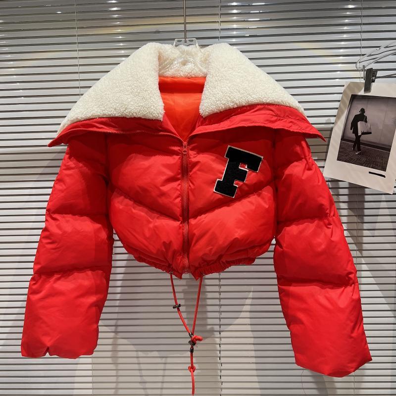 Blouson court style parka rétro pour femme