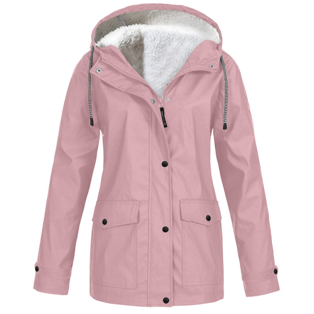 Veste d'extérieur imperméable doublée chaude