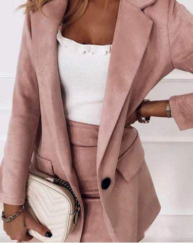 Ensemble jupe élégant pour femme, idéal pour le bureau