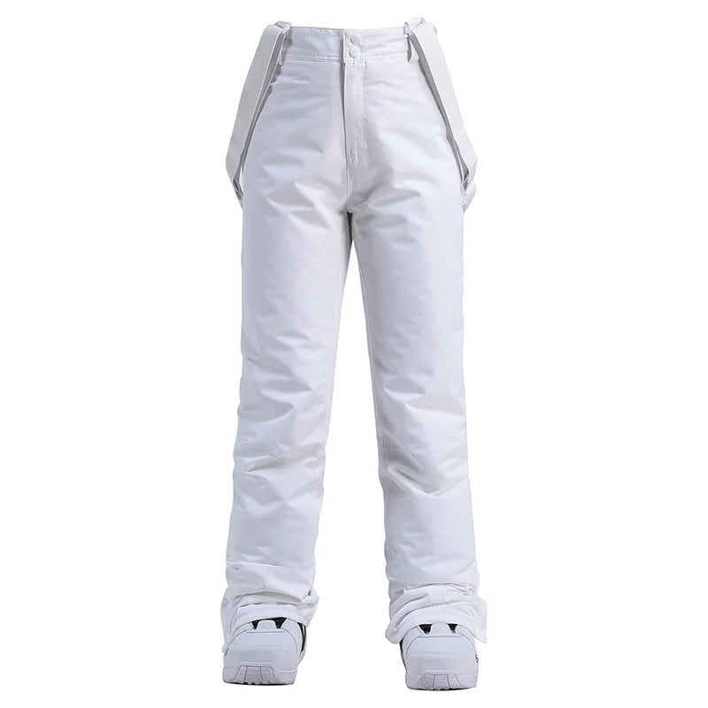 Pantalon de ski unisexe d'hiver à bretelles