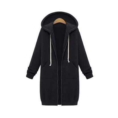 Veste femme stylée en design sweat-shirt long