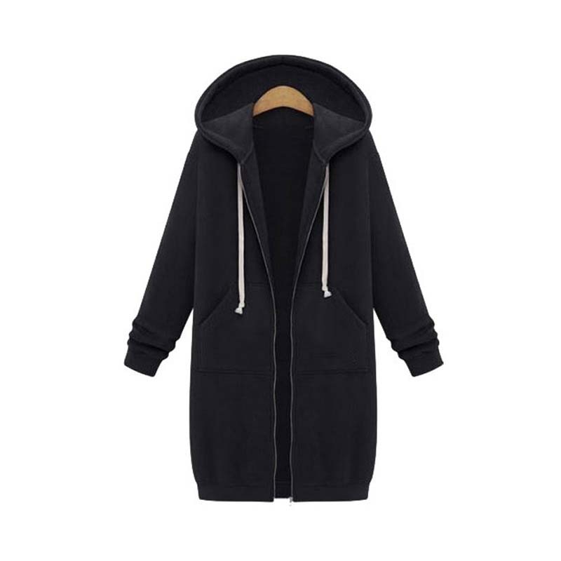 Veste sweat femme longue et élégante