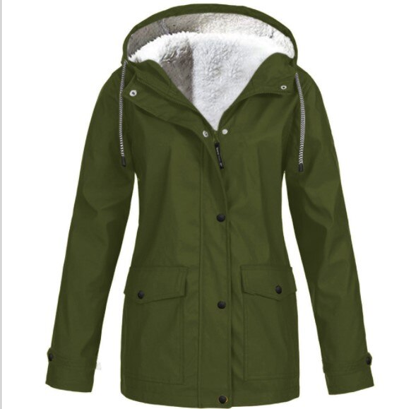 Veste d'extérieur imperméable doublée chaude