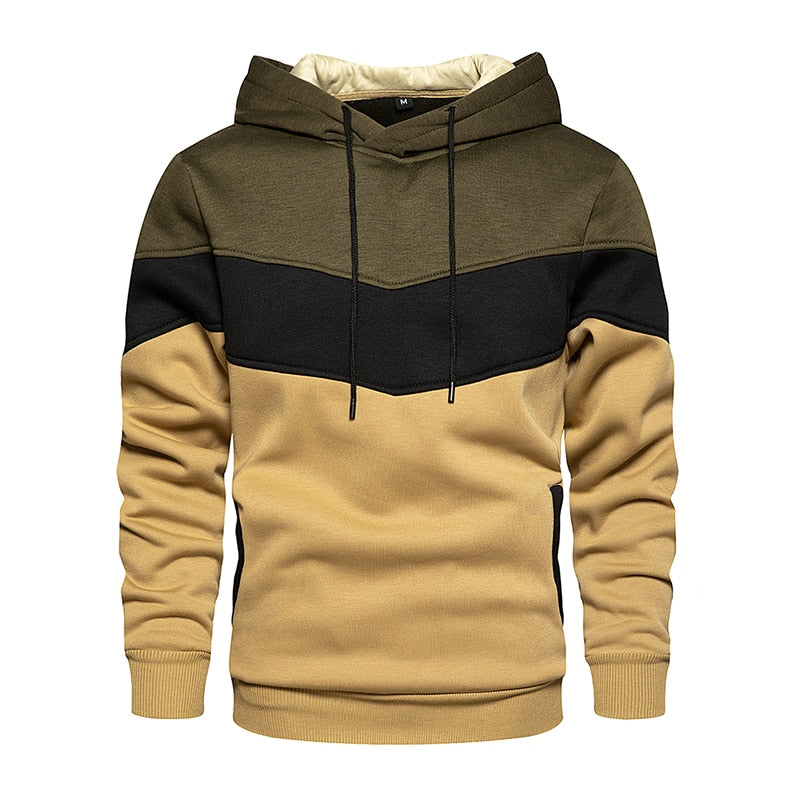 Hoodie homme confortable en coton mélangé
