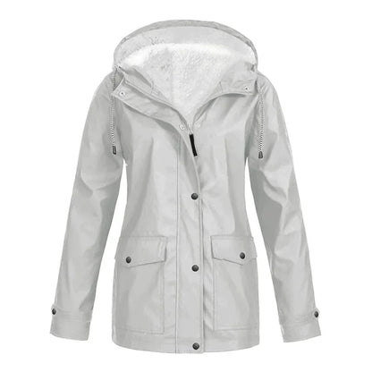 Veste de pluie élégante pour femme, chaude