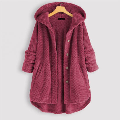 Veste polaire femme douce à capuche