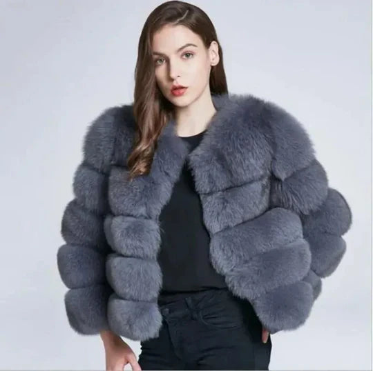 Manteau de fourrure de luxe Design glamour