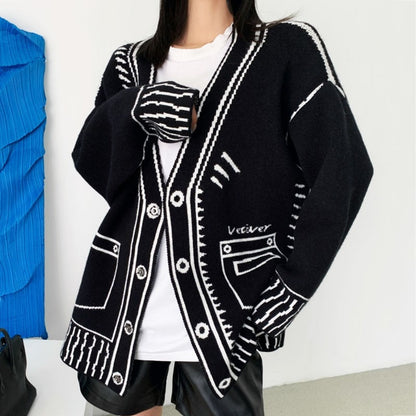 Cardigan douillet bleu océan oversize