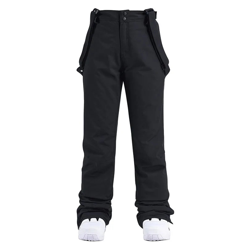 Pantalon de ski unisexe d'hiver à bretelles