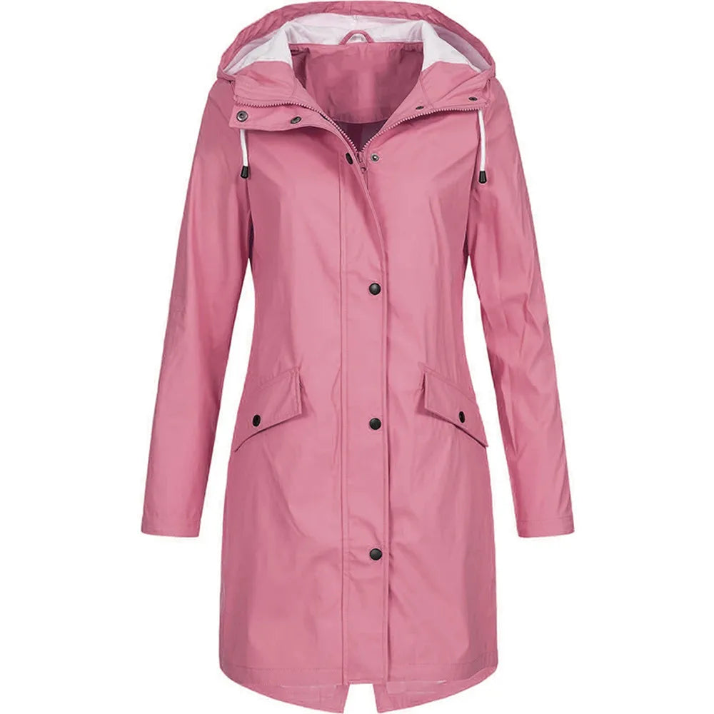 Veste de pluie imperméable fonctionnelle pour l'extérieur