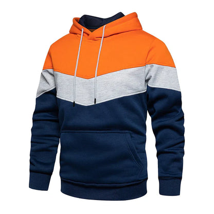 Sweat à capuche homme rayures horizontales modernes