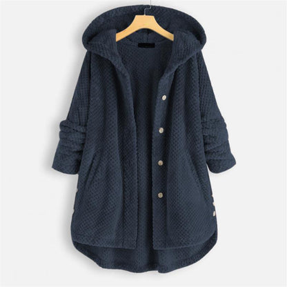 Veste polaire femme douce à capuche