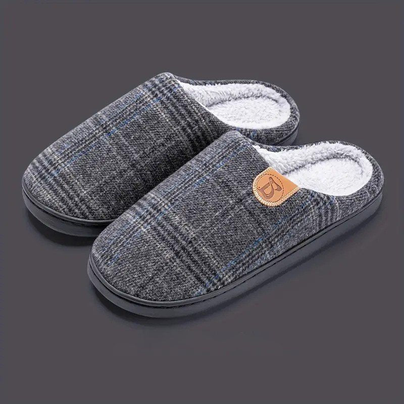 Pantoufles chaudes pour hommes hiver