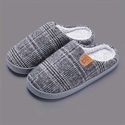 Pantoufles chaudes pour hommes hiver