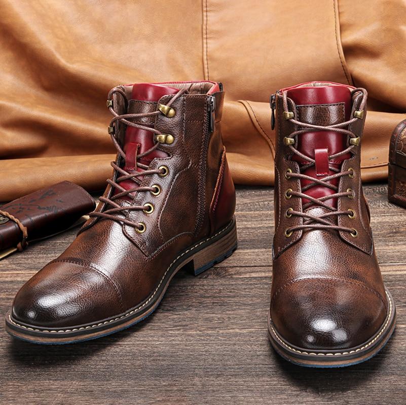 Herren Stiefeletten Lässig Schnüren - IdealeKleiden