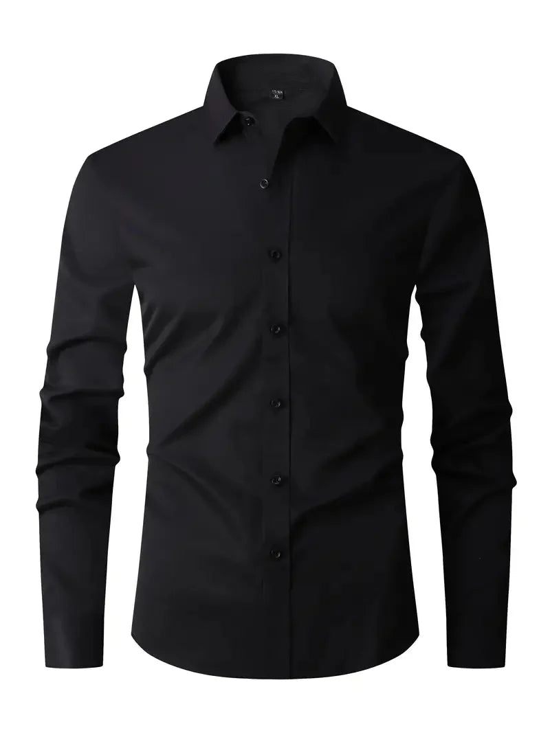 Chemise homme manches longues infroissable coupe moderne