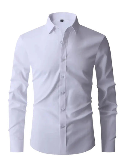 Herren Hemd Langarm Knitterfrei Modern - IdealeKleiden
